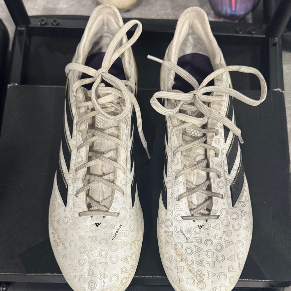 Adidas Copa pure 111 elite FG white and Black soccer cleats